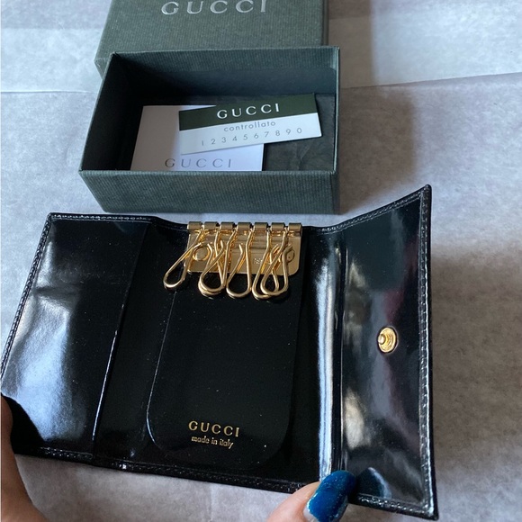 Authentic Brand New Gucci Dark Brown Key Case - Picture 2 of 8